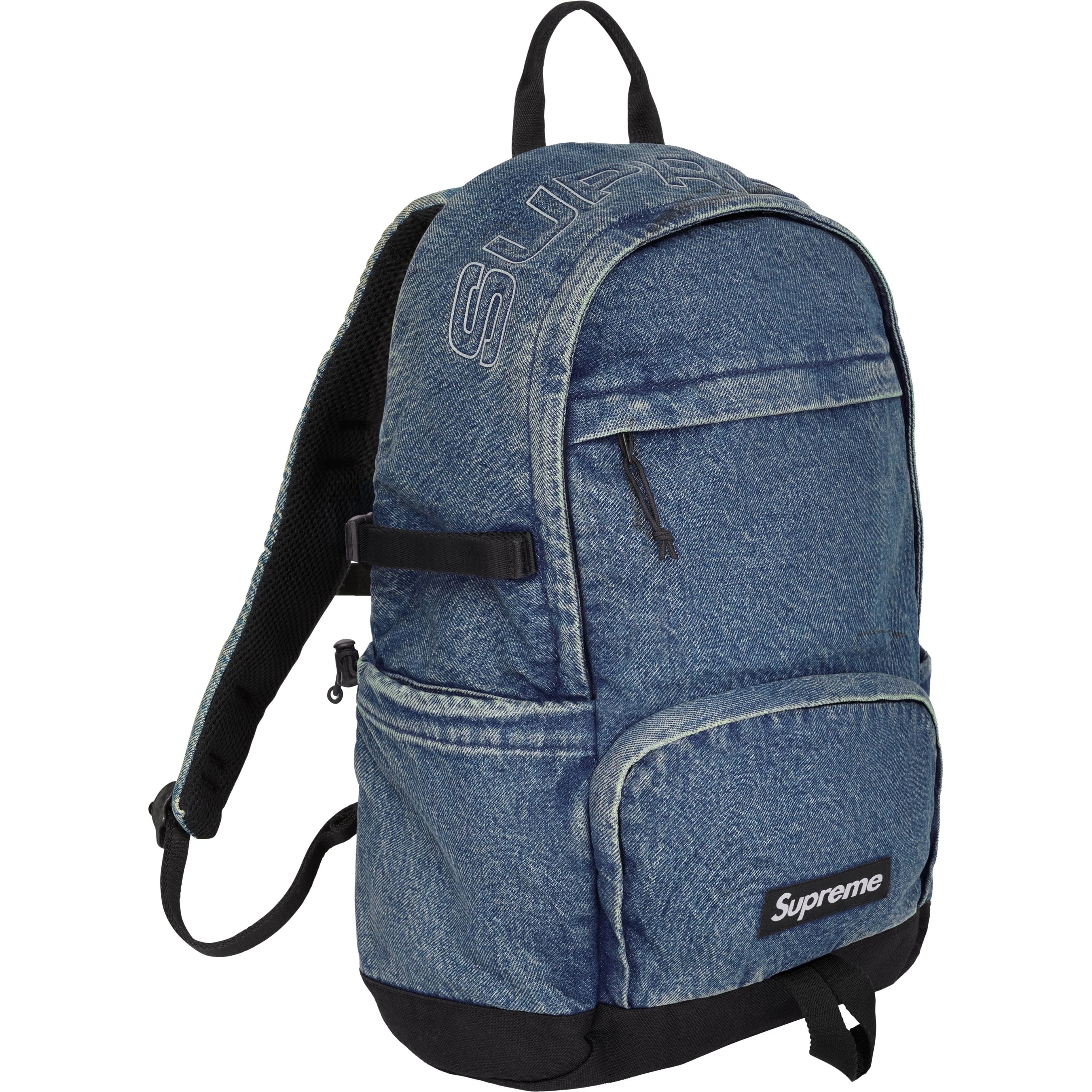 Denim Backpack view 3